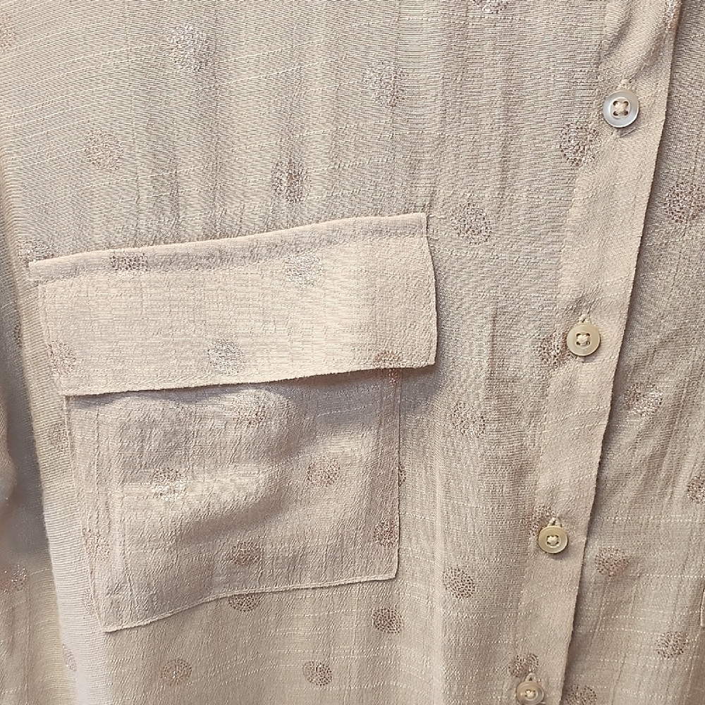 Harve Benard Tan Button-Up Women's - Picture 6 of 9